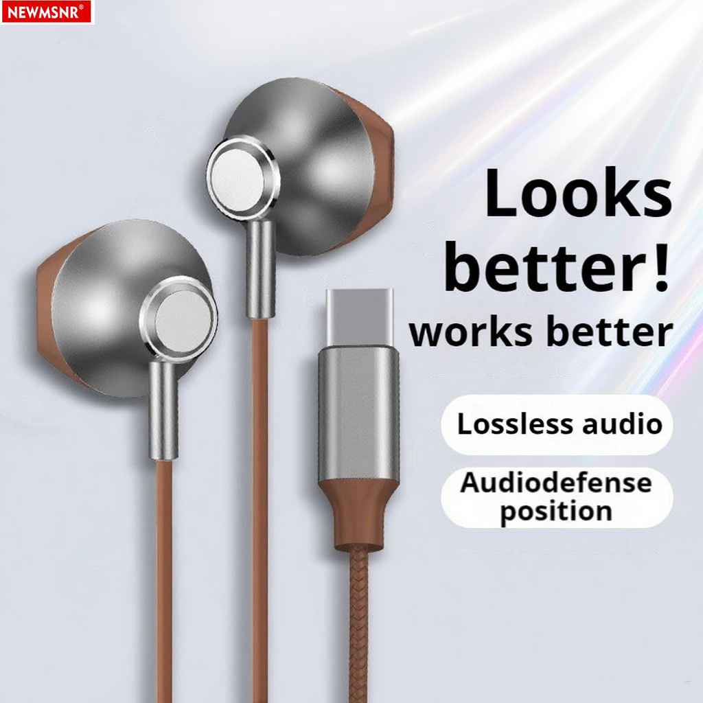 Wired Earphone Lightning - หูฟังแบบมีสาย Metal 9D Surround Bass Type