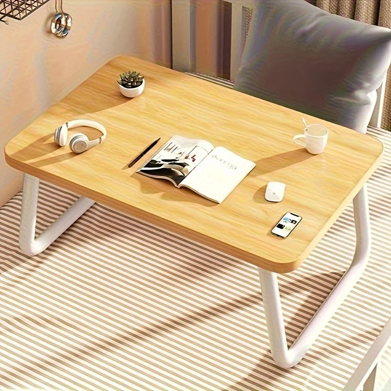 Tablet Lap Desk - โต๊ะพับได้อเนกประสงค์สำหรับเตียงและโซฟาโต๊ะแล็ปท็อปแบบพกพาพร้อมขาที่มั่นคงเวิร์กสเตชันอเนกประสงค์
