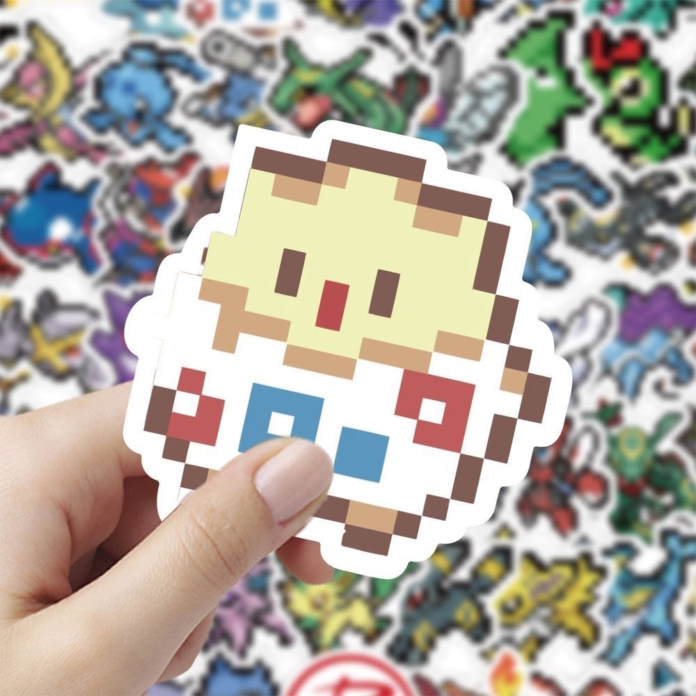 สติกเกอร์โปเกมอนพิกเซล 60 ชิ้น - Tablet Cute Accessories บทวิจารณ์และราคา