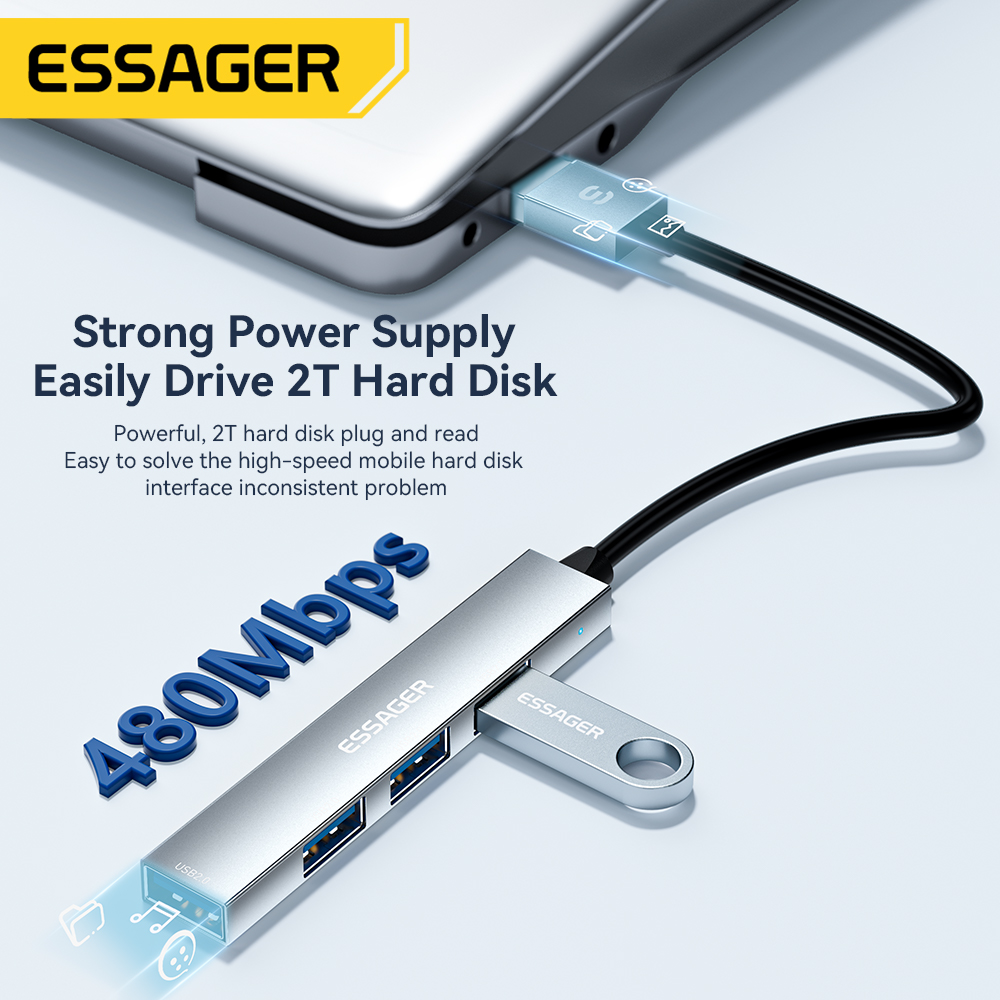 Essager 4 in 1 USB C Cable Hub - Usb Hub Type C บทวิจารณ์และราคา
