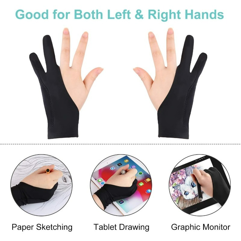 อะคริลิคไฟเบอร์ Anti-touch ถุง - Drawing Glove Artist บทวิจารณ์และราคา