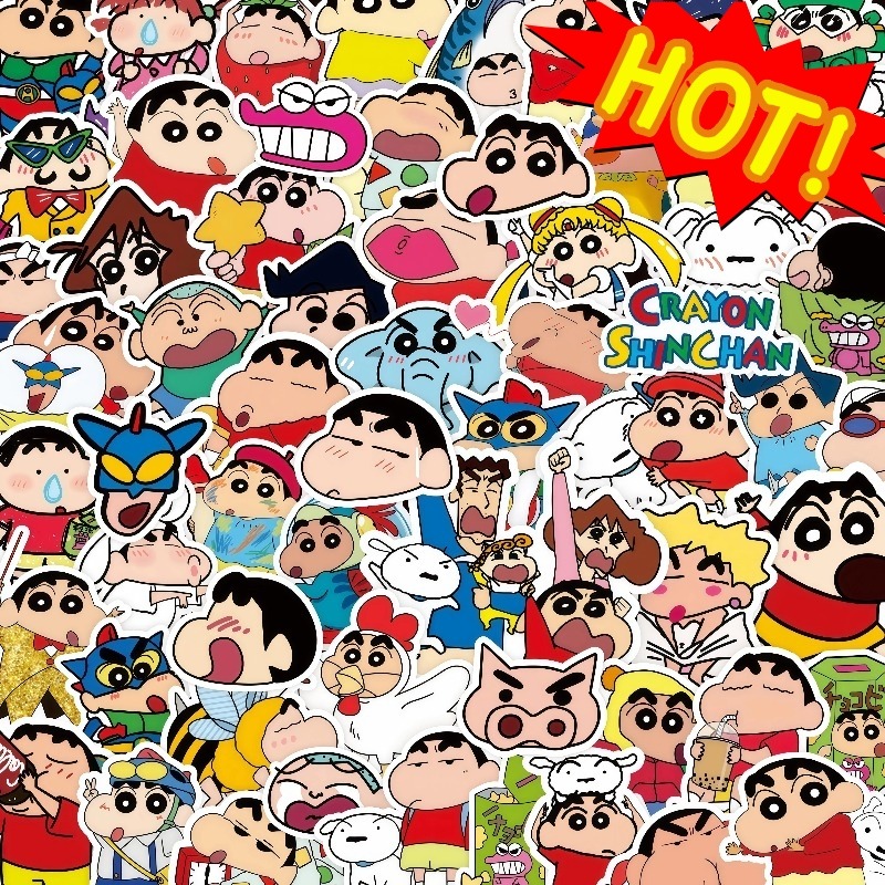 สติกเกอร์ลายชินจัง 100 ชิ้น สต - Tablet Cute Accessories บทวิจารณ์และราคา