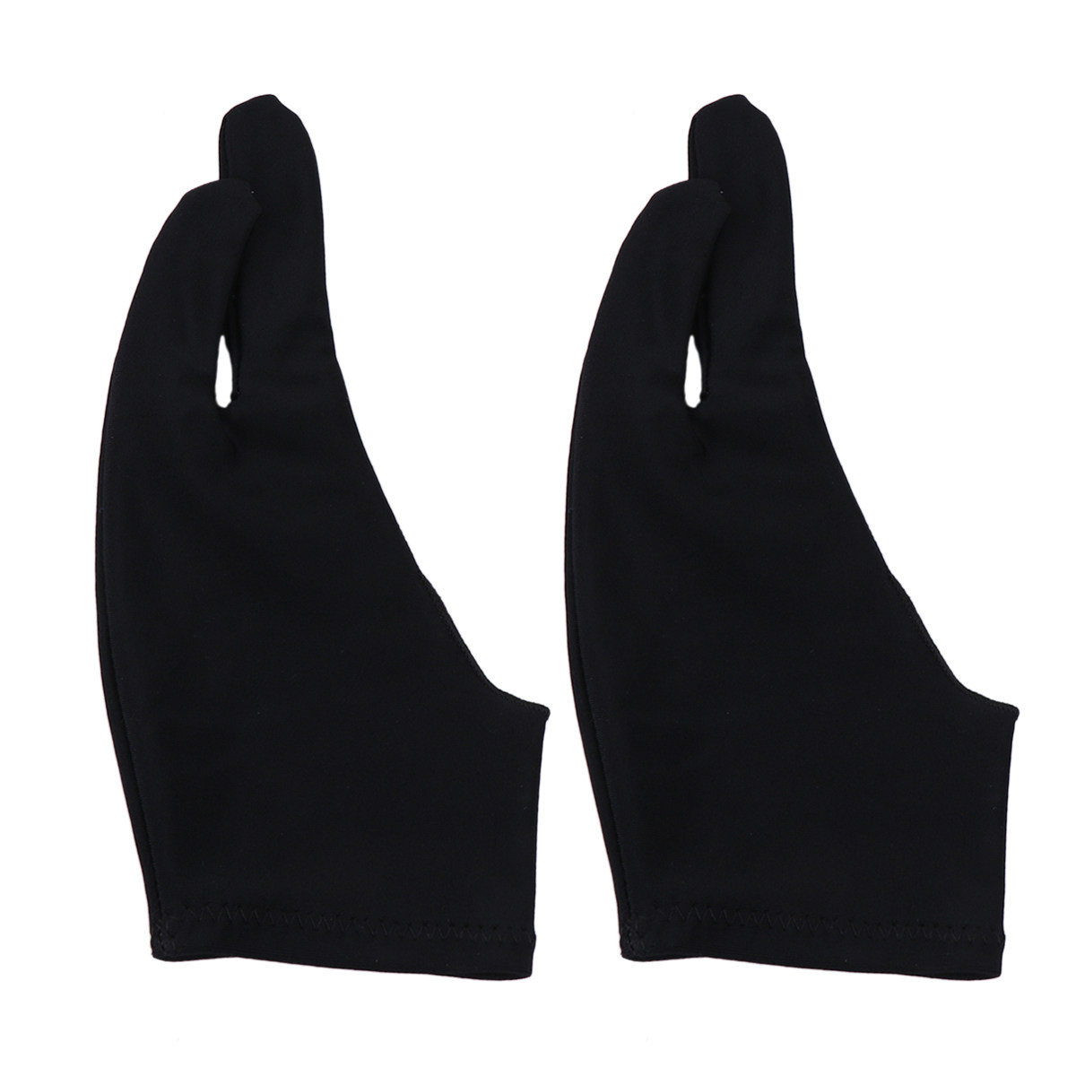 ถุงมือศิลปิน 2 ชิ้น สีดำ ผ้าสแ - Drawing Glove Artist บทวิจารณ์และราคา